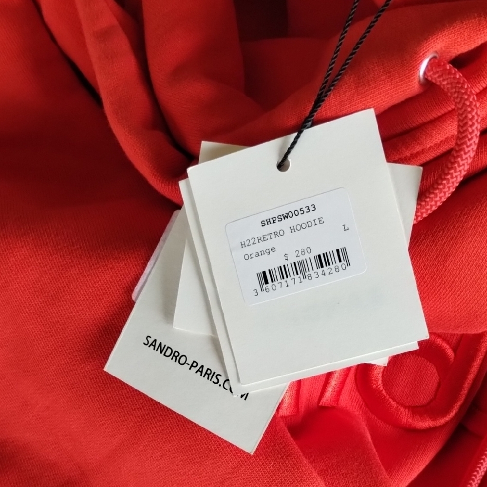 Sandro Bold Orange Hoodie - Picture 14 of 16